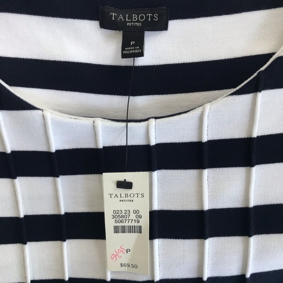 Talbots Striped Knit Top - Picture 4 of 4
